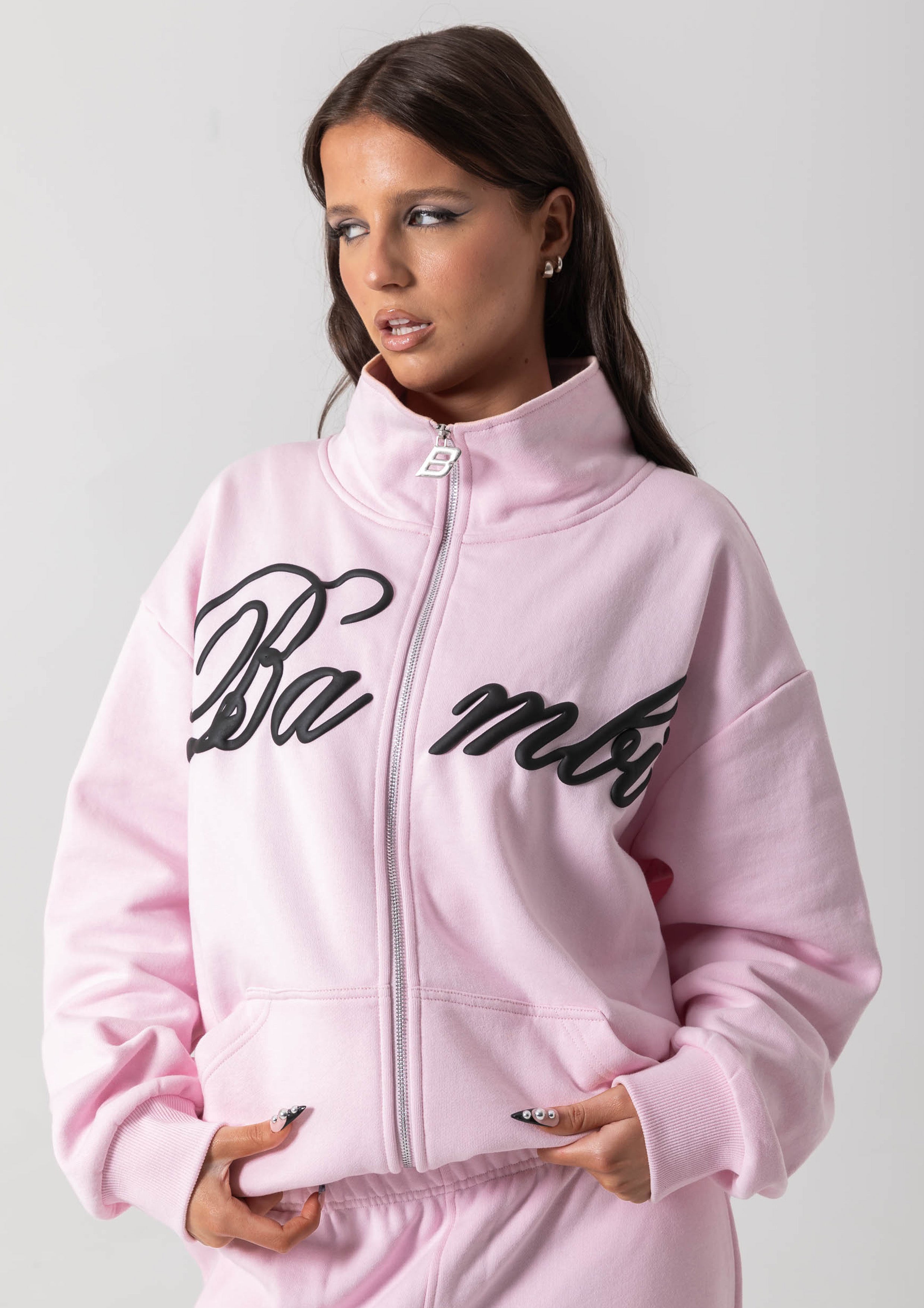 SPEARS ZIP JACKET - PINK