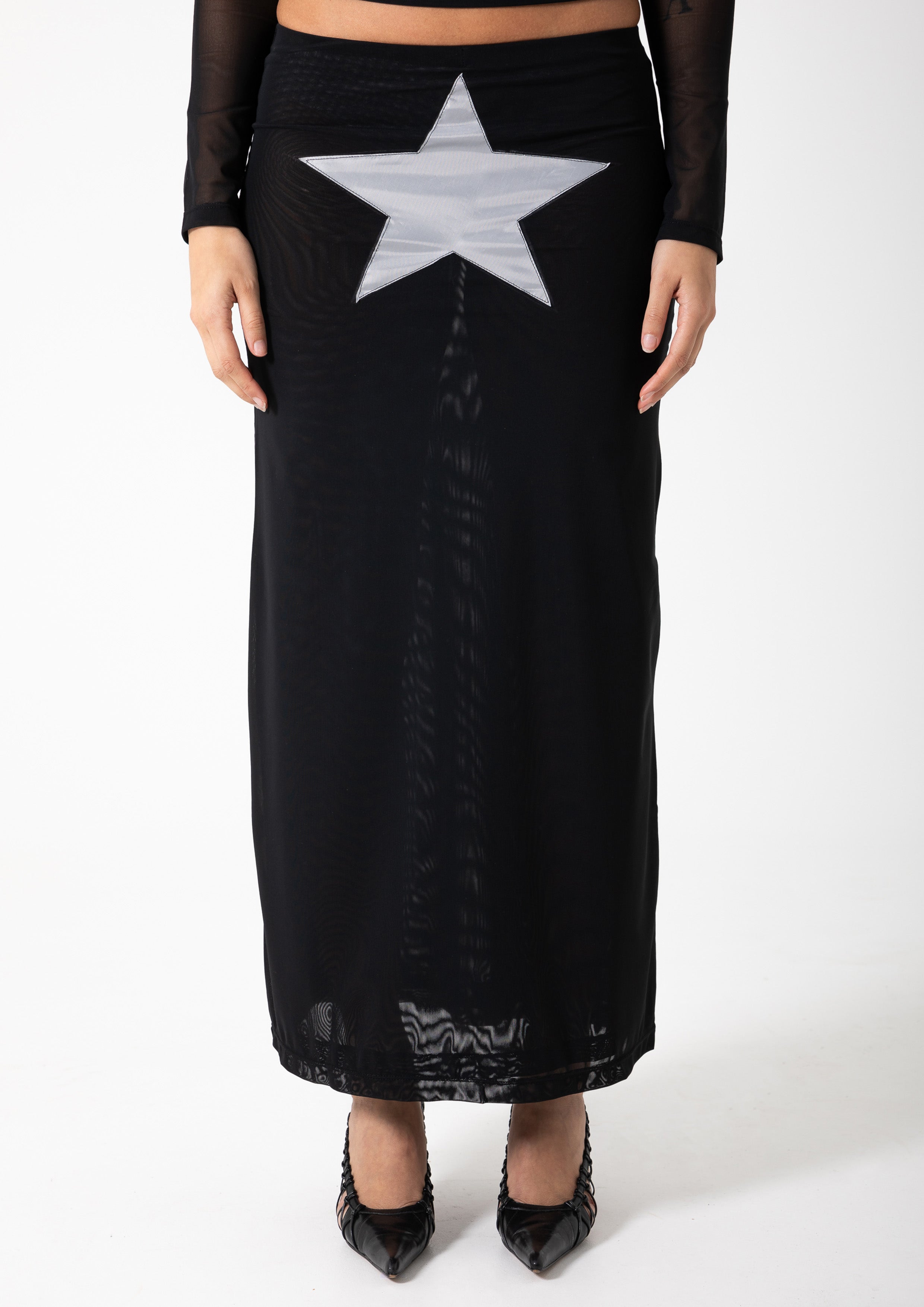 STAR SKIRT - BLACK