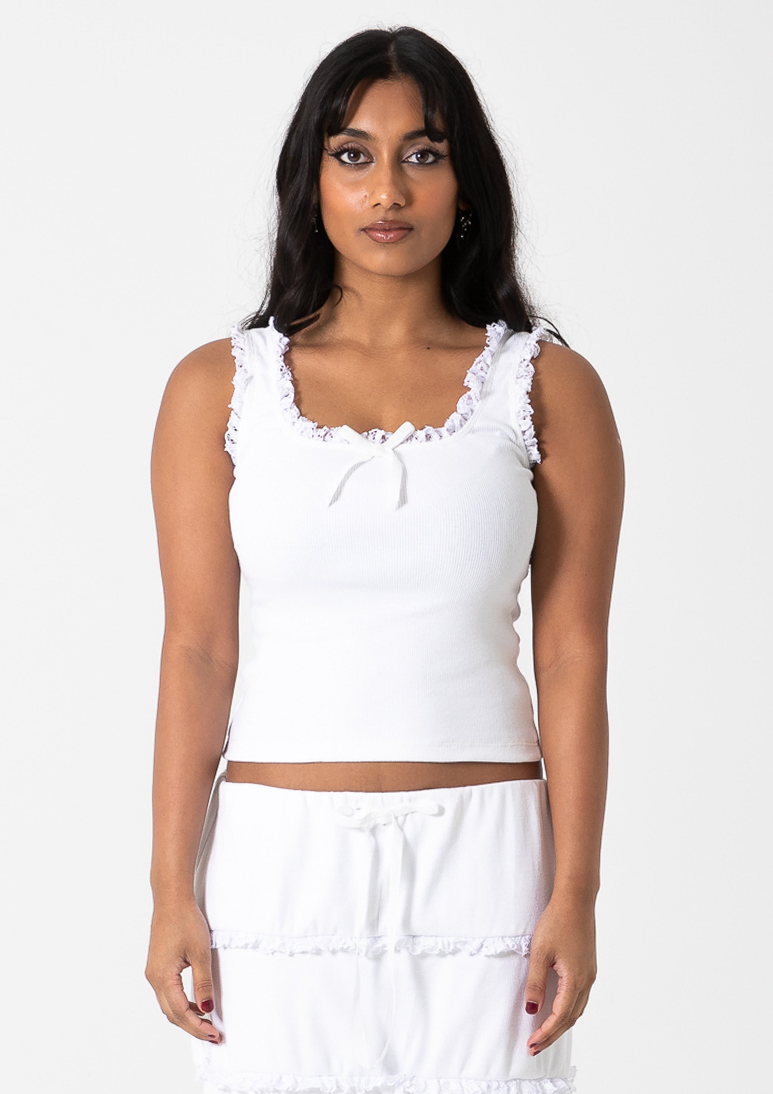 POSIE SINGLET - WHITE