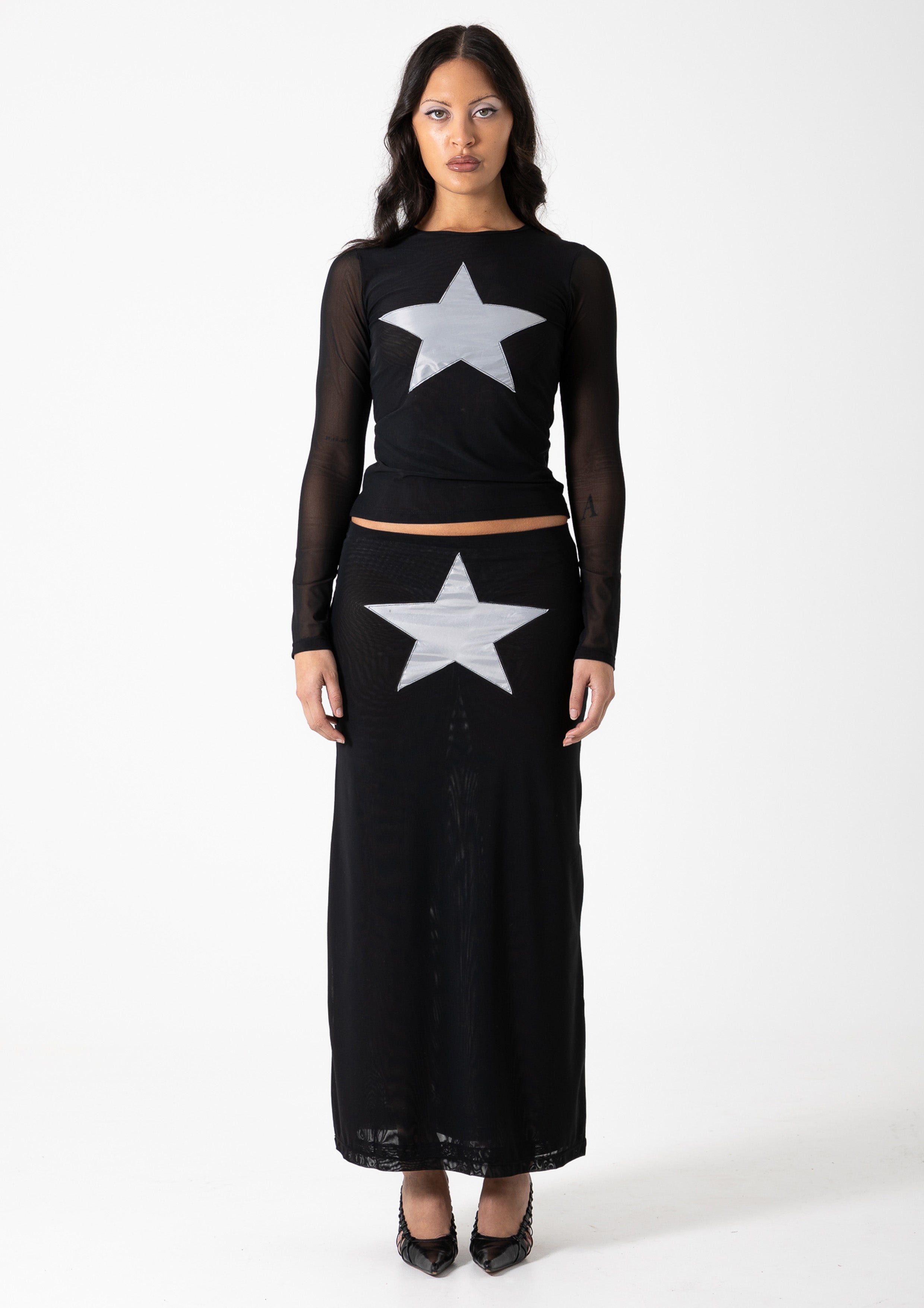 STAR SKIRT - BLACK