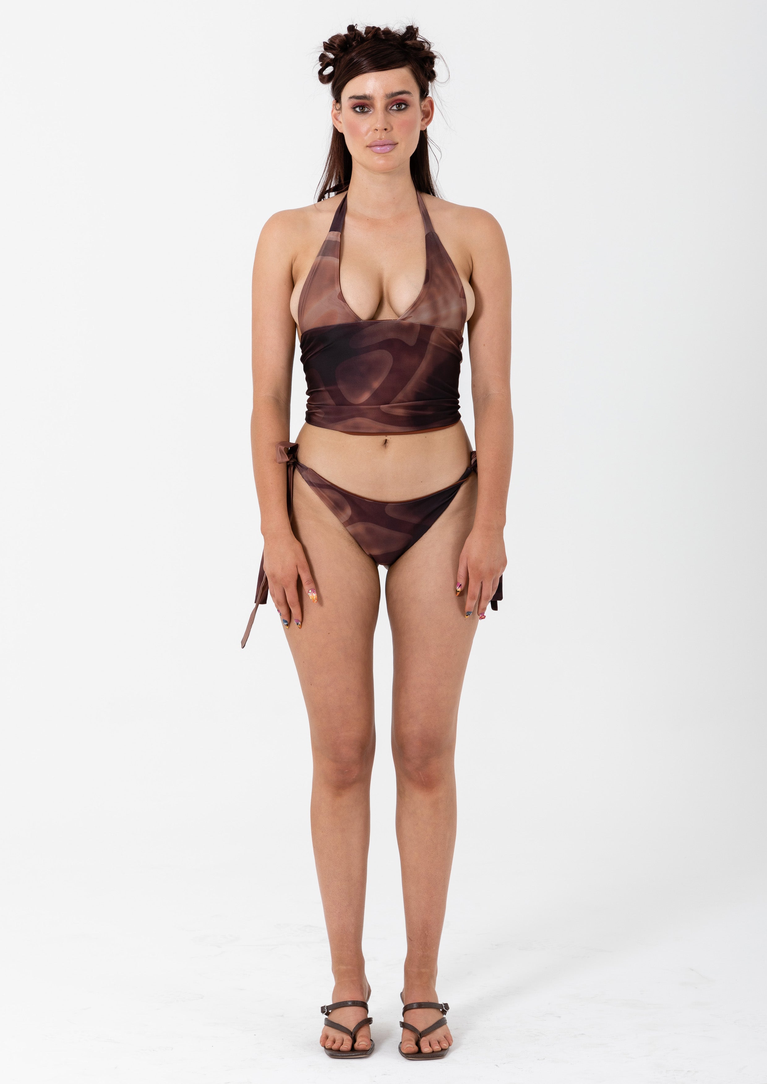 TANKINI BOTTOM - BROWN DYE