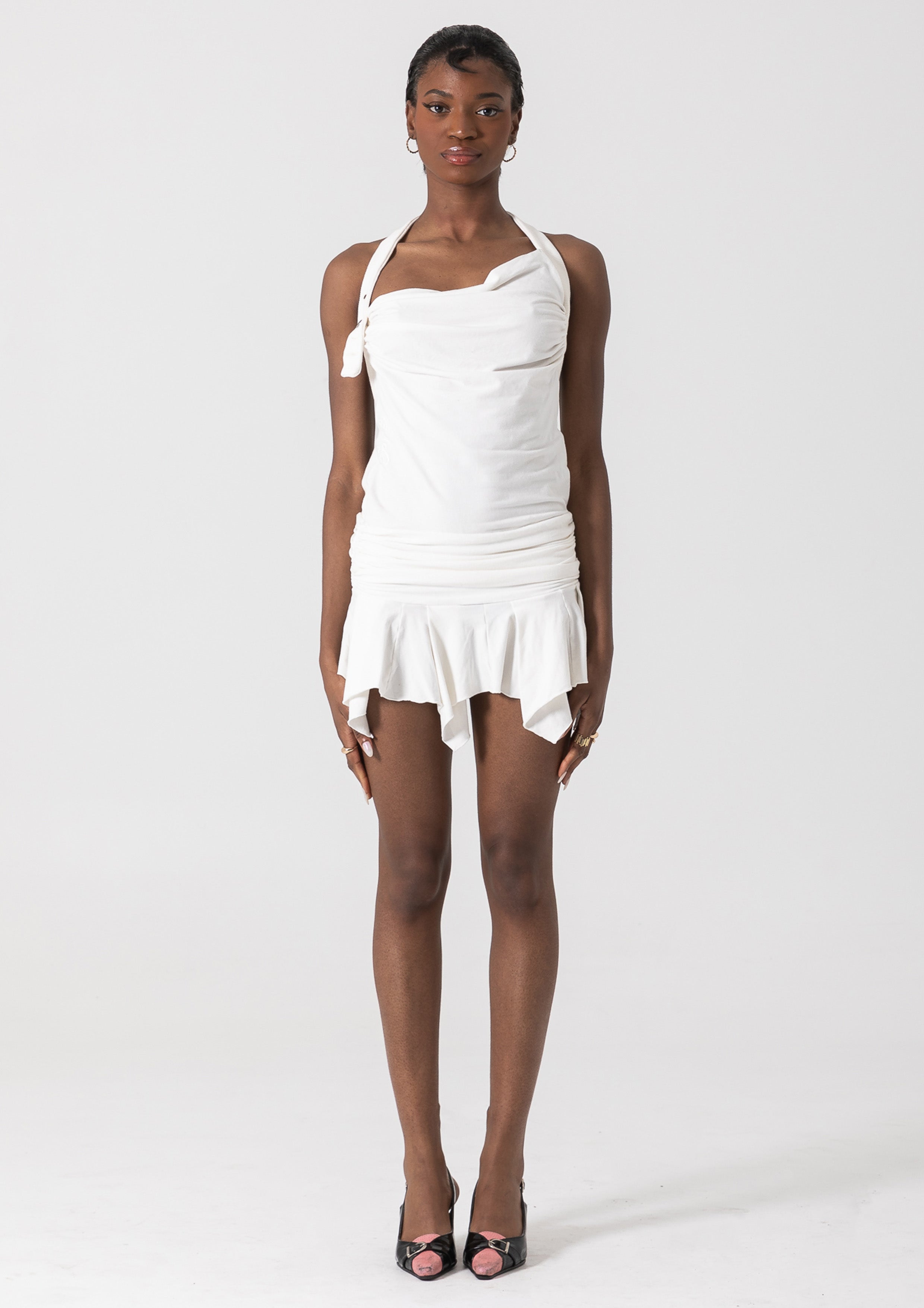 WHYNTER ASYMMETRICAL MINI - WHITE