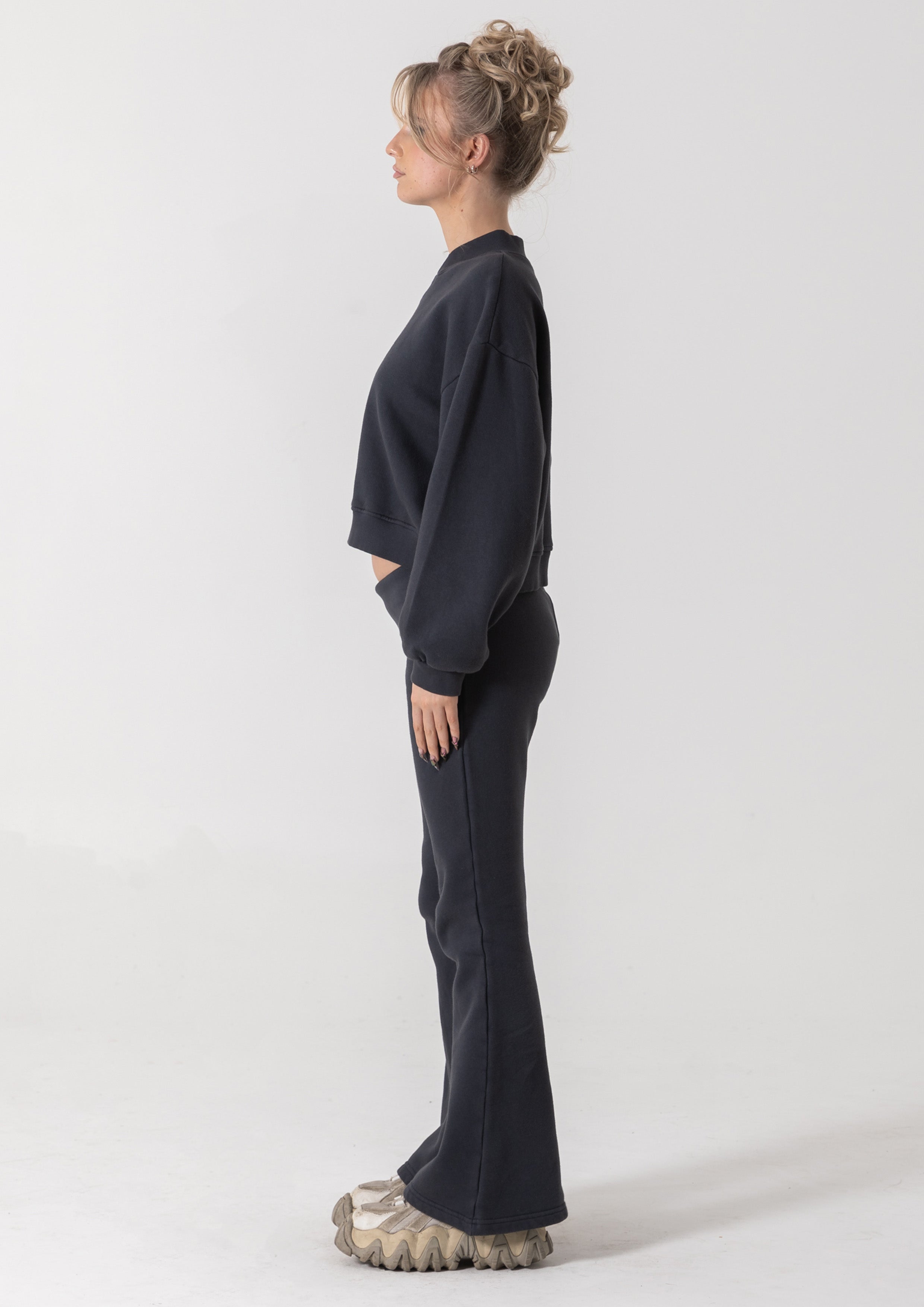 SAMANTHA TRACK PANT - VINTAGE BLACK