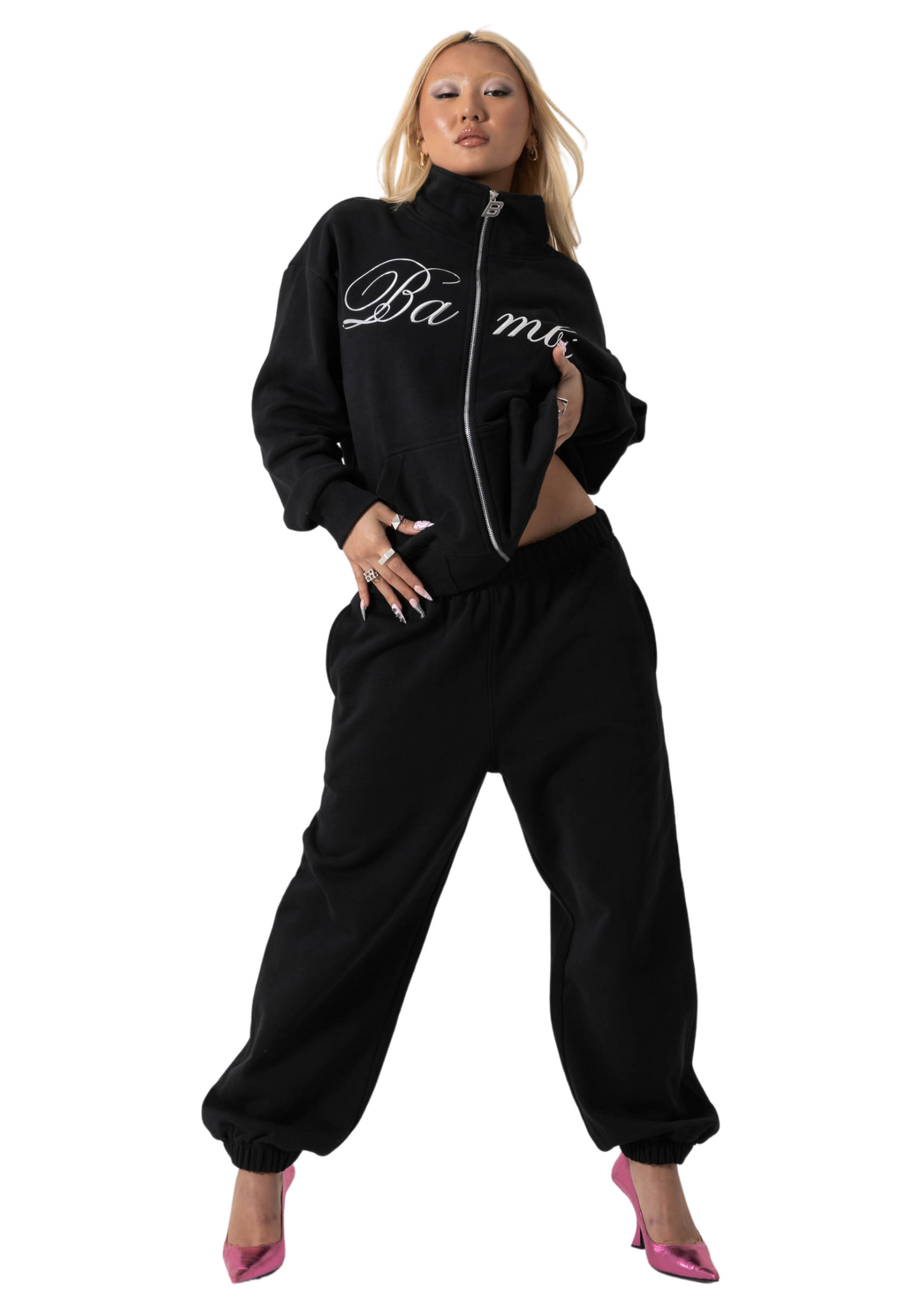 REMI TRACK PANT - BLACK