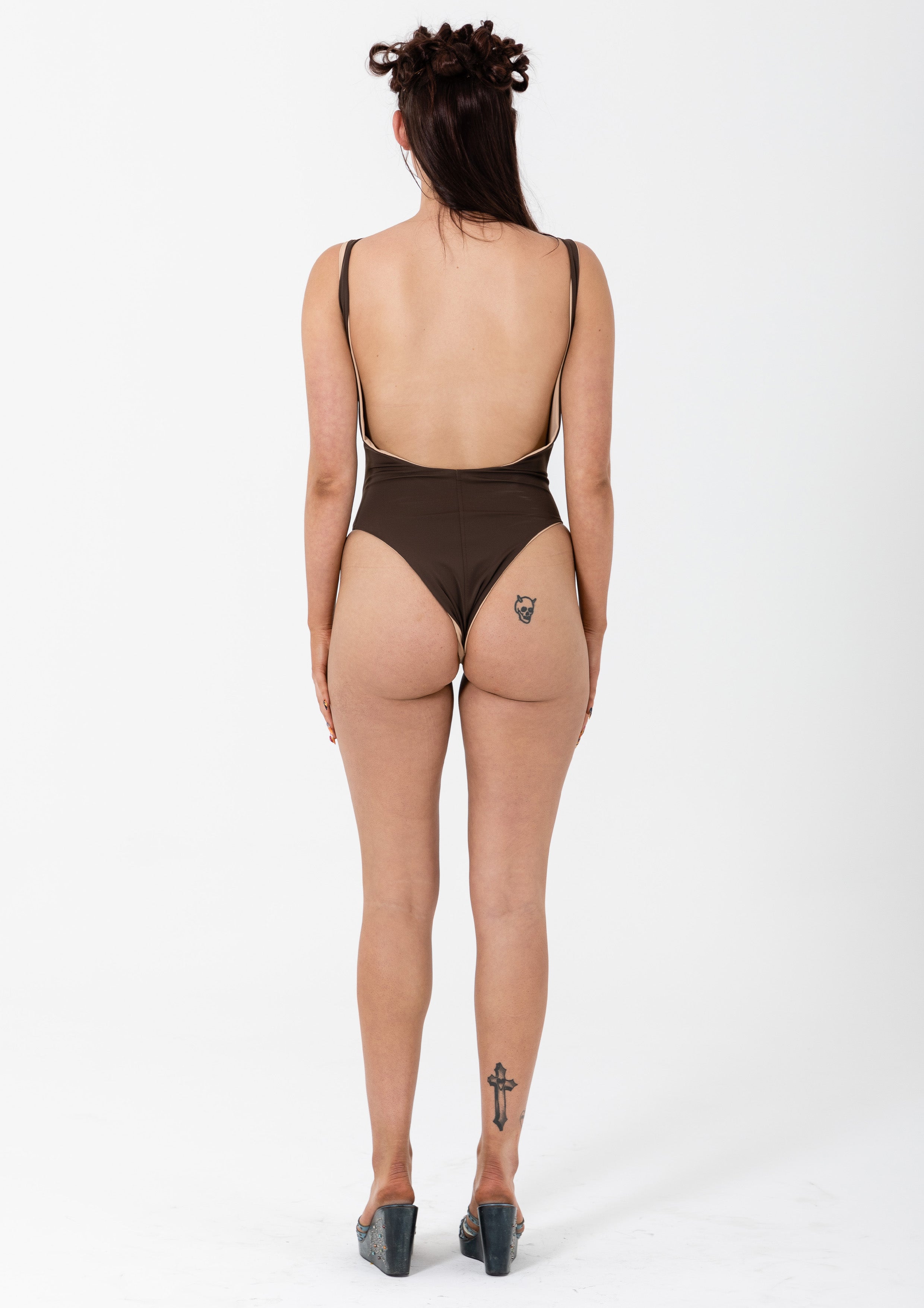 NOSTALGIA ONE PIECE - BROWN/NUDE