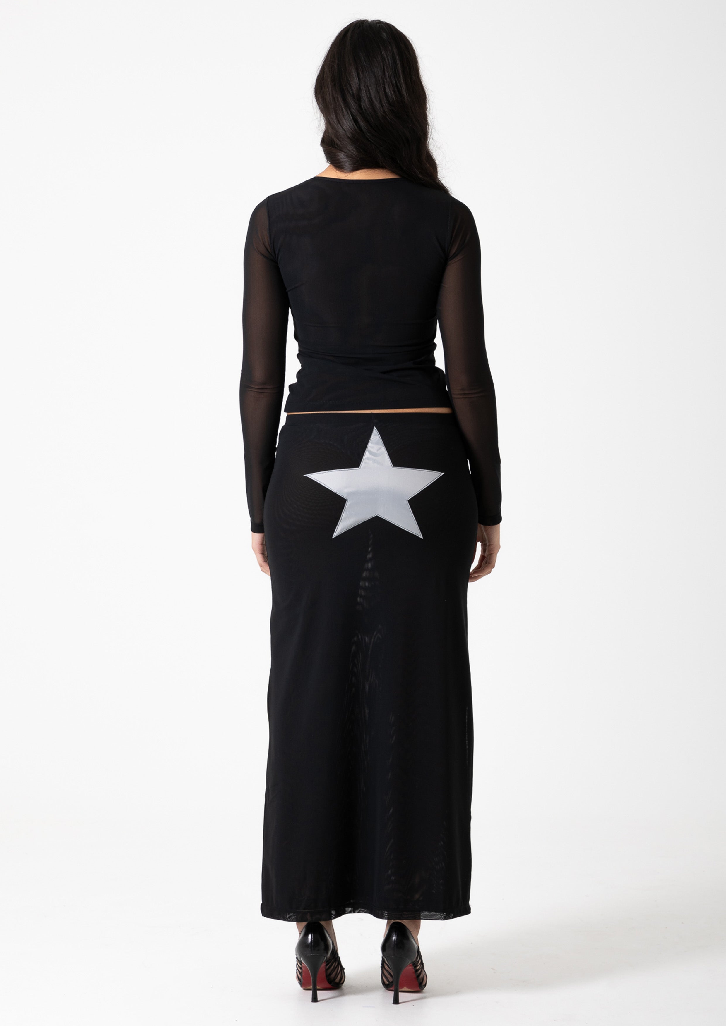 STAR SKIRT - BLACK