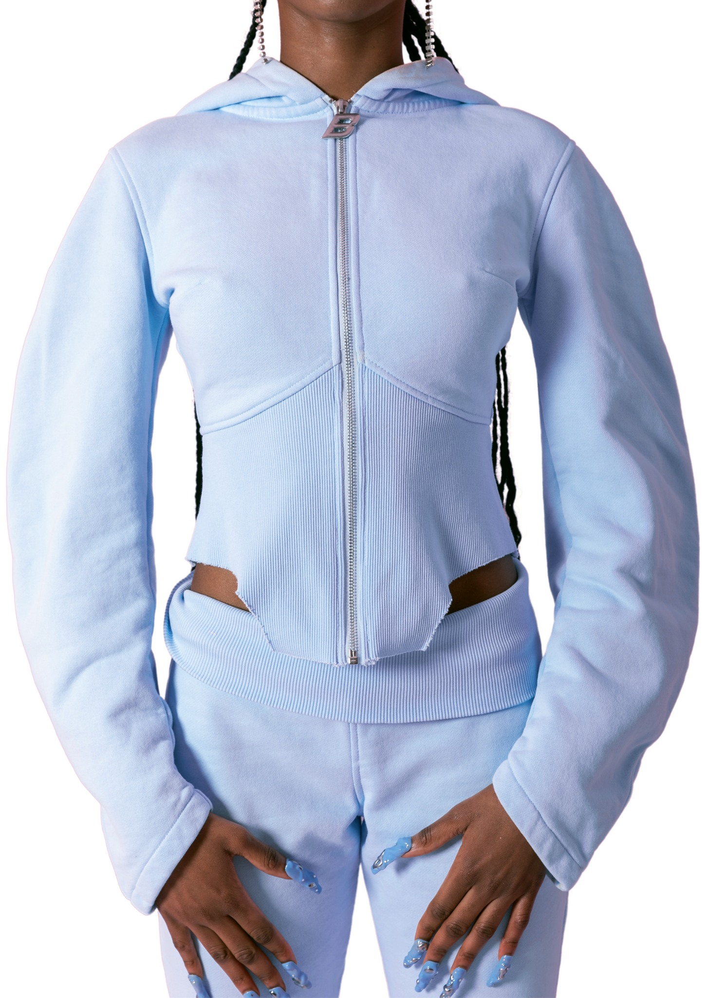 JASMINE ZIP JACKET - BLUE